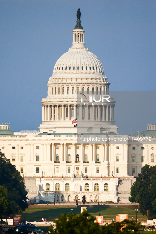 U.S. Capitol building in Washington, DC in the United States of America on July 9th, 2024. 