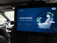 A general view is showing Luobo Kuai Pao, the Baidu Robotaxi, launching test runs in the Jiading area of Shanghai, China, on July 15, 2024....