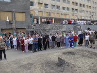 Health professionals are attending the requiem for the victims of the Russian missile attack on the Ohmatdyt National Specialized Children's...