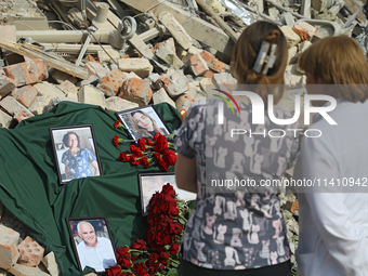 The photographs of health professionals killed by the Russian missile attack on the Ohmatdyt National Specialized Children's Hospital on Jul...