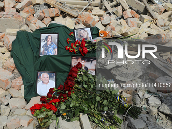 The photographs of health professionals killed by the Russian missile attack on the Ohmatdyt National Specialized Children's Hospital on Jul...