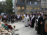 Metropolitan Epiphanius, Primate of the Orthodox Church of Ukraine, is attending the requiem for the victims of the Russian missile attack o...