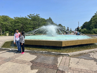 The fountain is operating on Centre Island in Toronto, Ontario, Canada, on July 13, 2024. (