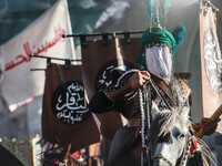 Muslims Pay Their Respects In Karbala, Iraq, on july 15, 2024.  Ashura Is A Period Of Mourning In Remembrance Of The Seventh - Century Marty...