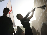 Muslims Pay Their Respects In Karbala, Iraq, on july 15, 2024.  Ashura Is A Period Of Mourning In Remembrance Of The Seventh - Century Marty...