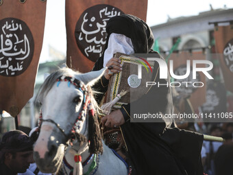 Muslims Pay Their Respects In Karbala, Iraq, on july 15, 2024.  Ashura Is A Period Of Mourning In Remembrance Of The Seventh - Century Marty...