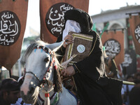 Muslims Pay Their Respects In Karbala, Iraq, on july 15, 2024.  Ashura Is A Period Of Mourning In Remembrance Of The Seventh - Century Marty...