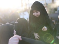 Muslims Pay Their Respects In Karbala, Iraq, on july 15, 2024.  Ashura Is A Period Of Mourning In Remembrance Of The Seventh - Century Marty...