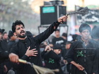 Muslims Pay Their Respects In Karbala, Iraq, on july 15, 2024.  Ashura Is A Period Of Mourning In Remembrance Of The Seventh - Century Marty...