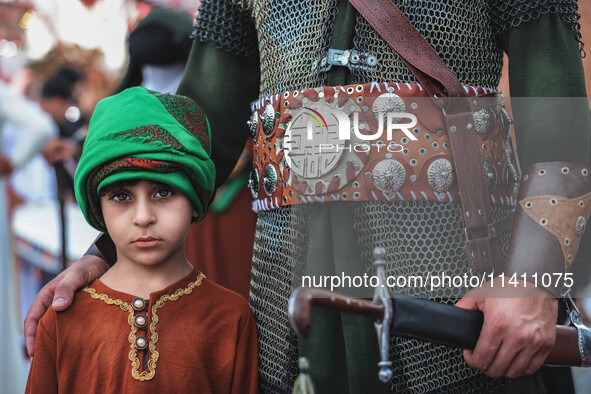 Muslims Pay Their Respects In Karbala, Iraq, on july 15, 2024.  Ashura Is A Period Of Mourning In Remembrance Of The Seventh - Century Marty...