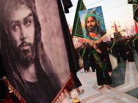 Muslims Pay Their Respects In Karbala, Iraq, on july 15, 2024.  Ashura Is A Period Of Mourning In Remembrance Of The Seventh - Century Marty...