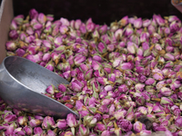 Rose petals are being sold at a spice stall during the Taste of the Middle East Food Festival in Toronto, Ontario, Canada, on July 06, 2024....