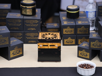 Arabic style coffee is being sold during the Taste of the Middle East Food Festival in Toronto, Ontario, Canada, on July 06, 2024. The festi...