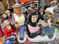 Arab figures are being sold during the Taste of the Middle East Food Festival in Toronto, Ontario, Canada, on July 06, 2024. The festival is...