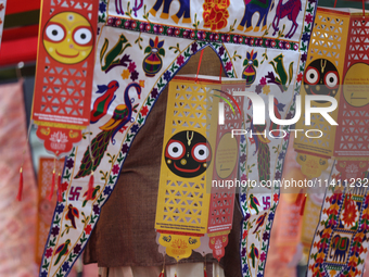 Detail of the chariot as thousands of Hindu devotees are taking part in the procession during the annual Rath Yatra festival in Toronto, Ont...