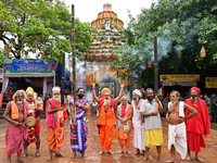  	Shree Jagannath Temple Traditional Dancers Are Seen As They Are Performing Their Traditional Dances On The Shree Jagannath Temple Ditties...