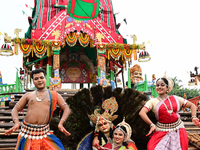  	Shree Jagannath Temple Traditional Dancers Are Seen As They Are Performing Their Traditional Dances On The Shree Jagannath Temple Ditties...