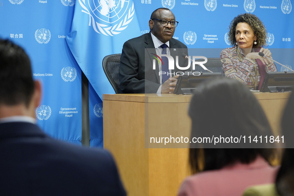 Claver Gatete, Executive Secretary, United Nations Economic Commission for Africa and Cristina Duarte, Under-Secretary-General and Special A...