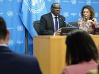 Claver Gatete, Executive Secretary, United Nations Economic Commission for Africa and Cristina Duarte, Under-Secretary-General and Special A...