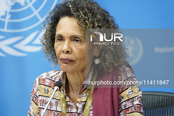  Cristina Duarte, Under-Secretary-General and Special Adviser on Africa briefs the media on the Ministerial-level Africa Day at the High-lev...