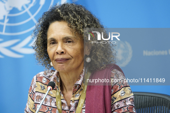  Cristina Duarte, Under-Secretary-General and Special Adviser on Africa briefs the media on the Ministerial-level Africa Day at the High-lev...