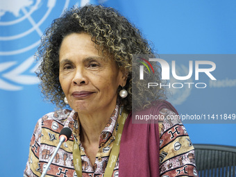  Cristina Duarte, Under-Secretary-General and Special Adviser on Africa briefs the media on the Ministerial-level Africa Day at the High-lev...