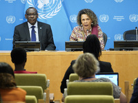 Claver Gatete, Executive Secretary, United Nations Economic Commission for Africa and Cristina Duarte, Under-Secretary-General and Special A...