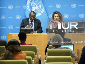 Claver Gatete, Executive Secretary, United Nations Economic Commission for Africa and Cristina Duarte, Under-Secretary-General and Special A...