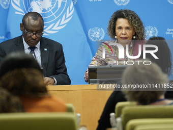 Claver Gatete, Executive Secretary, United Nations Economic Commission for Africa and Cristina Duarte, Under-Secretary-General and Special A...