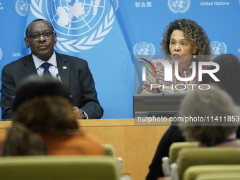 Claver Gatete, Executive Secretary, United Nations Economic Commission for Africa and Cristina Duarte, Under-Secretary-General and Special A...