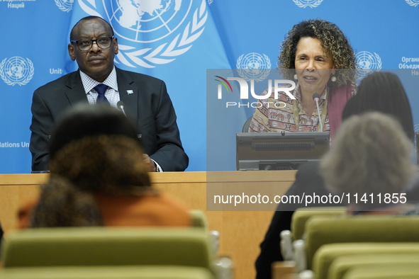 Claver Gatete, Executive Secretary, United Nations Economic Commission for Africa and Cristina Duarte, Under-Secretary-General and Special A...