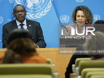 Claver Gatete, Executive Secretary, United Nations Economic Commission for Africa and Cristina Duarte, Under-Secretary-General and Special A...