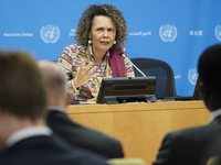  Cristina Duarte, Under-Secretary-General and Special Adviser on Africa briefs the media on the Ministerial-level Africa Day at the High-lev...