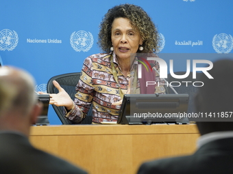  Cristina Duarte, Under-Secretary-General and Special Adviser on Africa briefs the media on the Ministerial-level Africa Day at the High-lev...