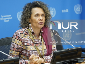  Cristina Duarte, Under-Secretary-General and Special Adviser on Africa  brief the media on the Ministerial-level Africa Day at the High-lev...