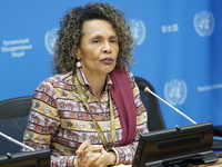  Cristina Duarte, Under-Secretary-General and Special Adviser on Africa  brief the media on the Ministerial-level Africa Day at the High-lev...