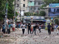  	Around 250 People Have Been Injured In A Clash Between Bangladesh Chhatra League Activists And Quota Reform Protesters At Dhaka University...