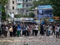  	Around 250 People Have Been Injured In A Clash Between Bangladesh Chhatra League Activists And Quota Reform Protesters At Dhaka University...