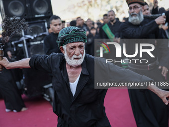 Muslims Pay Their Respects In Karbala, Iraq, on july 15, 2024. Ashura Is A Period Of Mourning In Remembrance Of The Seventh - Century Martyr...