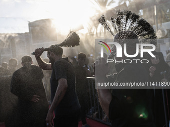 Muslims Pay Their Respects In Karbala, Iraq, on july 15, 2024. Ashura Is A Period Of Mourning In Remembrance Of The Seventh - Century Martyr...