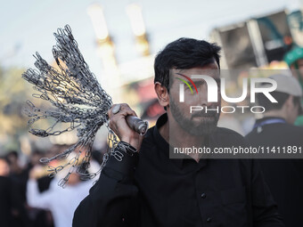 Muslims Pay Their Respects In Karbala, Iraq, on july 15, 2024. Ashura Is A Period Of Mourning In Remembrance Of The Seventh - Century Martyr...