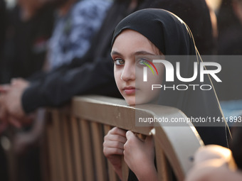 Muslims Pay Their Respects In Karbala, Iraq, on july 15, 2024. Ashura Is A Period Of Mourning In Remembrance Of The Seventh - Century Martyr...