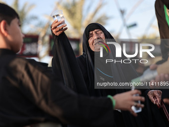 Muslims Pay Their Respects In Karbala, Iraq, on july 15, 2024. Ashura Is A Period Of Mourning In Remembrance Of The Seventh - Century Martyr...