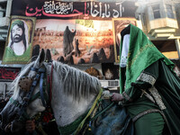 Muslims Pay Their Respects In Karbala, Iraq, on july 15, 2024. Ashura Is A Period Of Mourning In Remembrance Of The Seventh - Century Martyr...