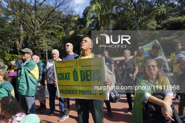 Movements against the PT are holding a protest today on Avenida Paulista, in the central region of Sao Paulo. During the event, a doll of fo...