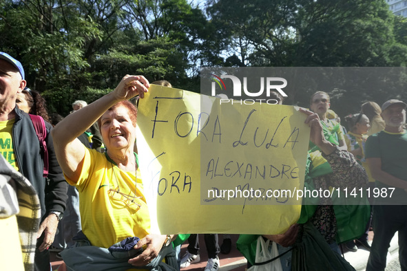 Movements against the PT are holding a protest today on Avenida Paulista, in the central region of Sao Paulo. During the event, a doll of fo...