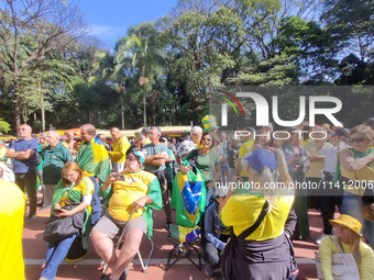 Movements against the PT are holding a protest today on Avenida Paulista, in the central region of Sao Paulo. During the event, a doll of fo...