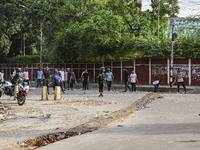 Anti-quota protesters and students backing the ruling Awami League party are clashing on Dhaka University campus in Dhaka, Bangladesh, on Ju...