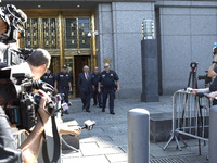 Senator Bob Menendez (D-NJ) leaves the United States District Court for the Southern District of New York after the second day of deliberati...