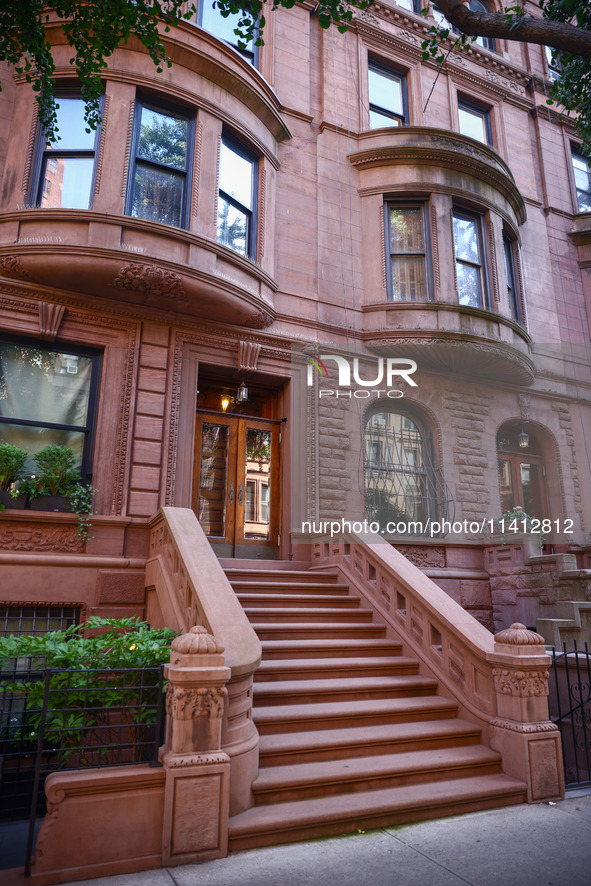  Brownstone apartments in Manhattan, New York City, United States of America on July 6th, 2024. 